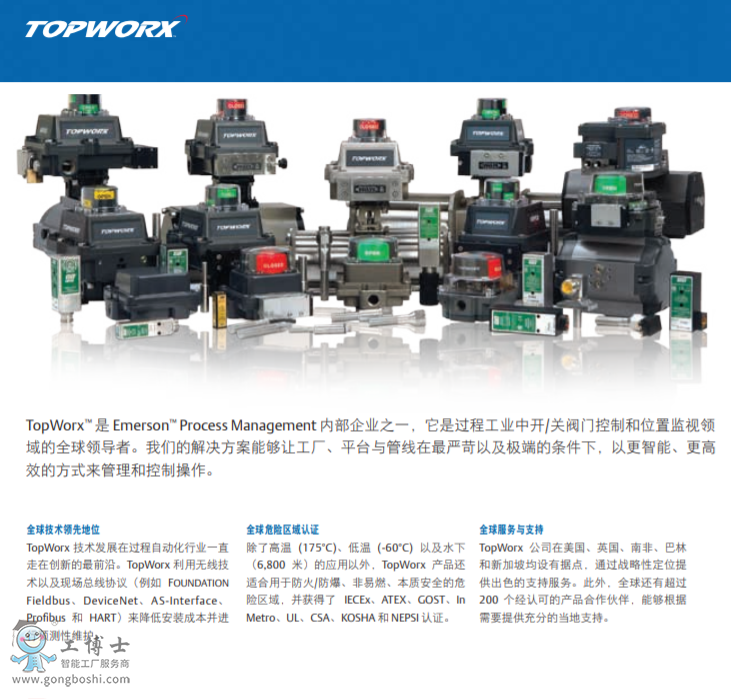 TopWorx™ TXP離散閥門控制器 位置監(jiān)視和自動(dòng)開/關(guān)閥門控制